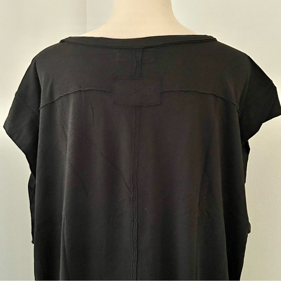 🌸NWT Free People We The Free Naomi Tee. Washed Black. Size: Large - Picture 5 of 8